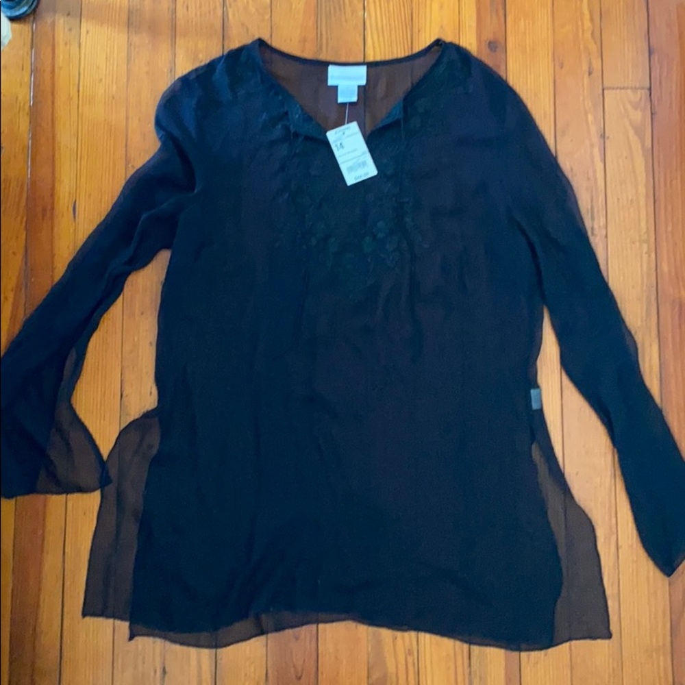 Sheer tunic